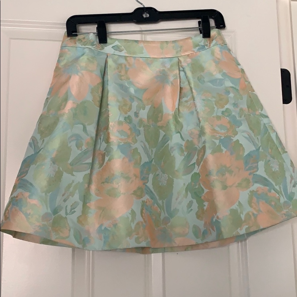 Ted Baker pleated floral skirt